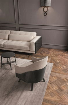 SHELL - Fabric armchair with armrests by Costantini Pietro - view 3